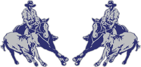 Horse in Horseshoe Sticker (Pair)