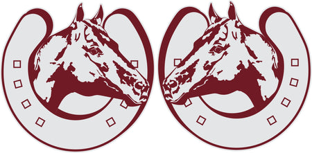 Rodeo Bull Rider Bug Deflector Stickers (Pair)
