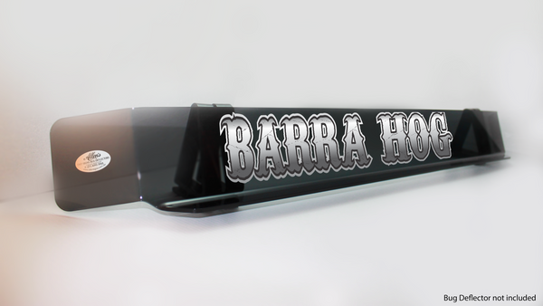 'Barra Hog' Bug Deflector Name Sticker