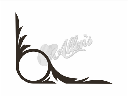Antlers Scroll Sticker (Pair)