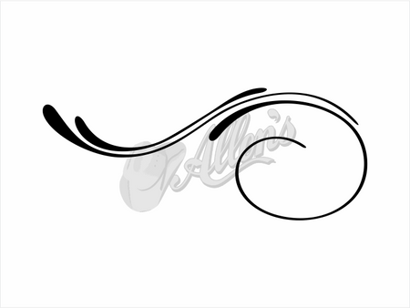 Rolling Waves Scroll Sticker (Pair)