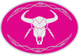 Lightning Skull & Barb Wire Sticker (Pair)