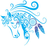 AG082 - Dreamcatcher Horse Head (Pair)