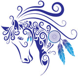 AG082 - Dreamcatcher Horse Head (Pair)
