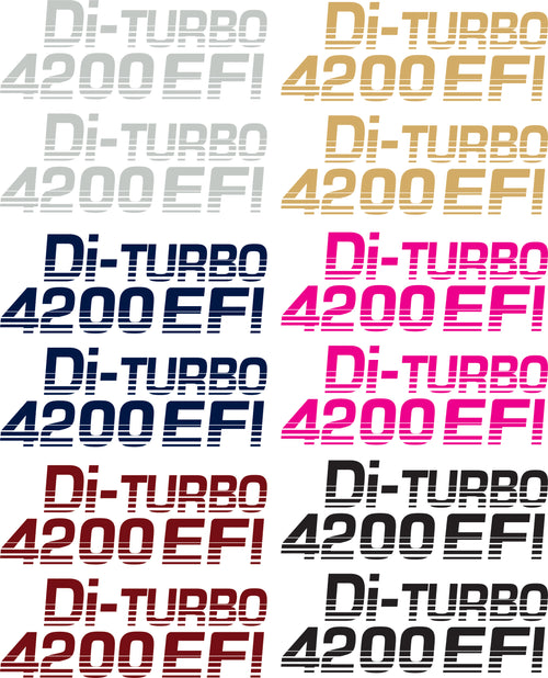 Landcruiser Di Turbo 4200 EFI  Sticker