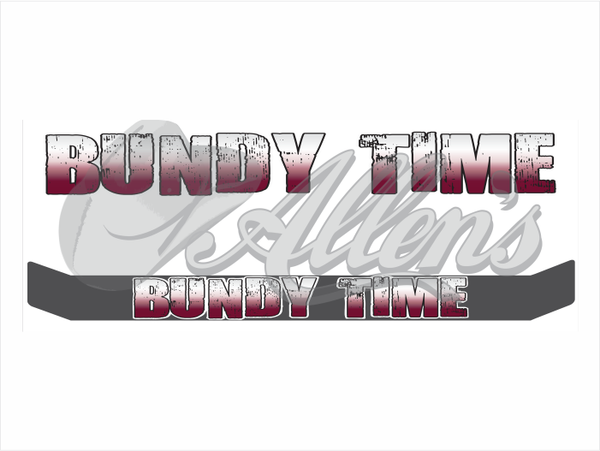 'Bundy Time' Bug Deflector Name Sticker