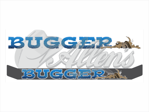 'Bugger' Bug Deflector Name Sticker
