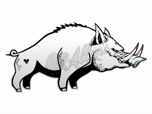 Boar Pig Sticker (Pair)